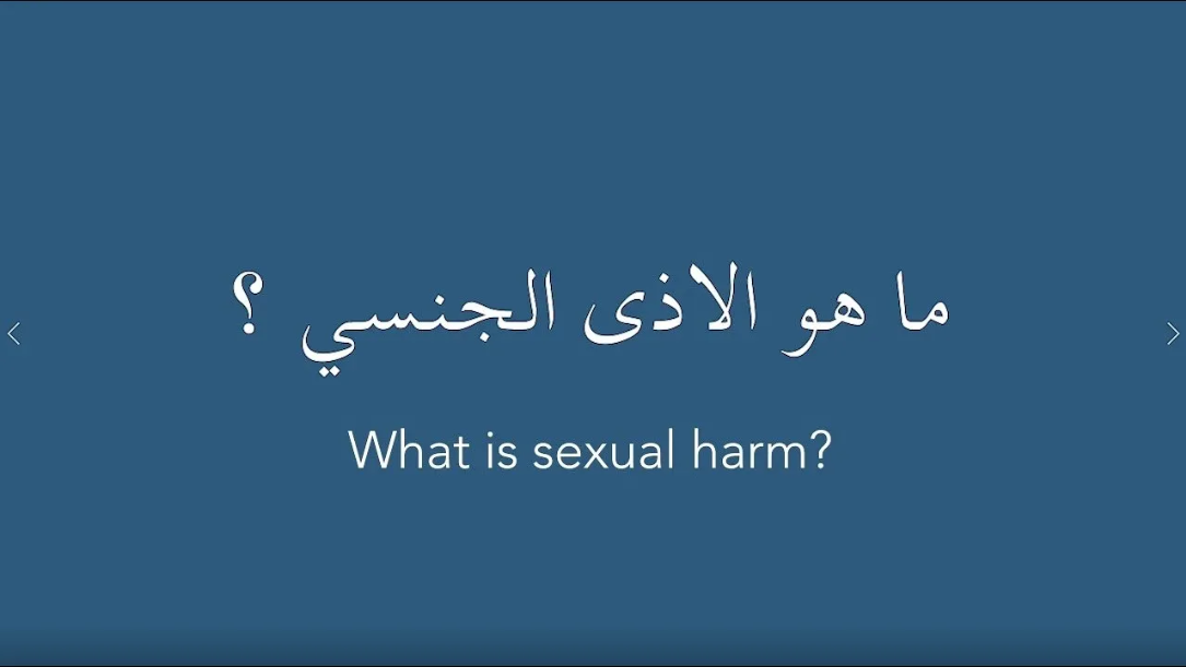 What is sexual harm?